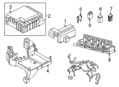 2021 Ford F-150 Circuit Breaker, Gray Diagram for GU5Z-14526-E