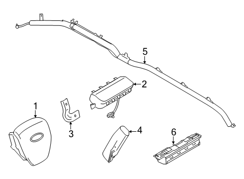 2025 Ford F-150 Supplemental Restraint System Diagram 3 - Thumbnail