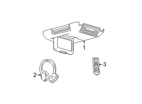 2007 Lincoln Mark LT Entertainment System Components Diagram