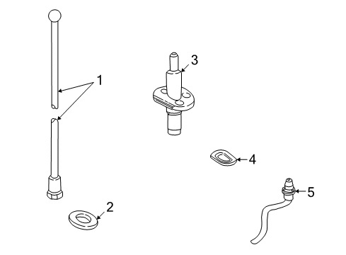 2000 Ford Excursion Antenna & Radio Diagram