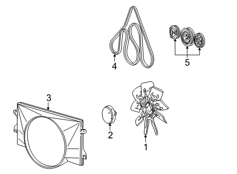 1995 Ford E-150 Econoline Cooling Fan Diagram 2 - Thumbnail