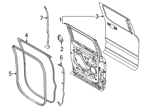 2025 Ford F-150 Door & Components Diagram 4 - Thumbnail