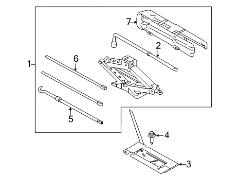 2019 Ford F-150 Jack & Components Diagram 2 - Thumbnail
