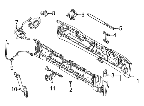 2025 Lincoln Navigator Sensor Assembly Diagram for SL1Z-78406A77-B