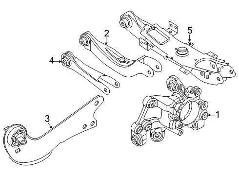 2024 Lincoln Nautilus Lower Control Arm - Rear Diagram