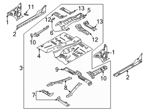 2024 Ford Bronco Floor Diagram 2 - Thumbnail