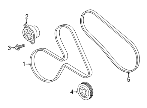 2023 Ford F-150 Belts & Pulleys - Belts Diagram 6 - Thumbnail