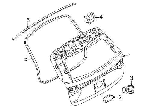 2024 Lincoln Nautilus Gate & Hardware Diagram