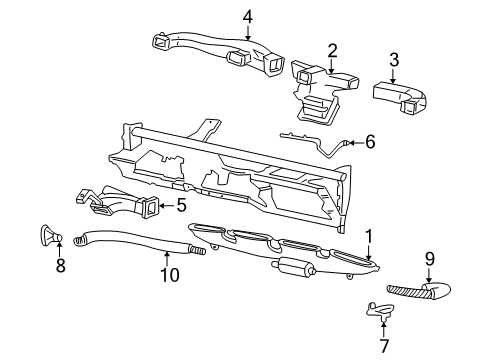 2005 Ford F-250 Super Duty Ducts Diagram