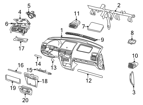2006 Ford Fusion Instrument Panel Diagram
