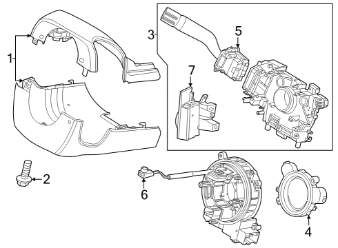2023 Ford F-350 Super Duty Switches Diagram 2 - Thumbnail