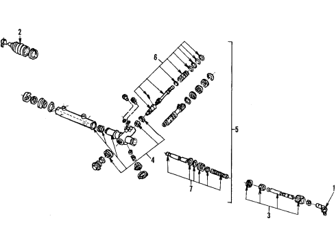 1984 Ford EXP P/S Pump & Hoses Diagram