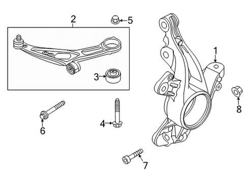 2024 Ford Maverick Front Suspension Components Diagram