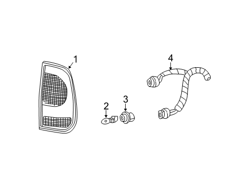 2005 Ford F-250 Super Duty Combination Lamps Diagram