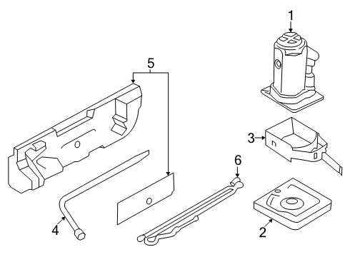 2025 Ford Transit-150 Jack & Components Diagram