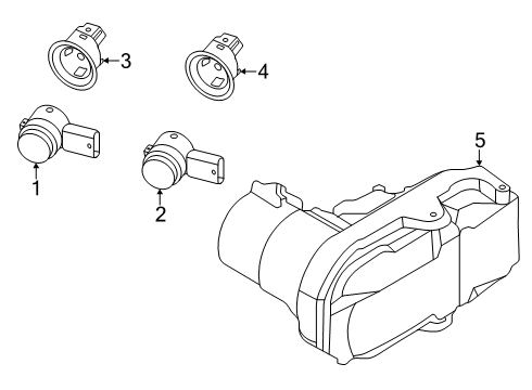 2024 Ford Ranger Electrical Components - Rear Bumper Diagram