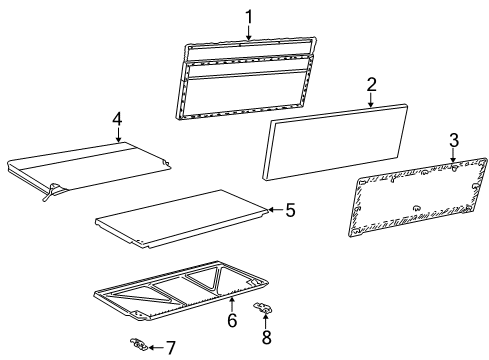 2000 Ford Taurus Rear Seat Components Diagram 4 - Thumbnail
