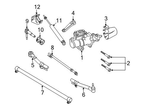 2010 Ford F-350 Super Duty Steering Gear & Linkage Diagram 3 - Thumbnail