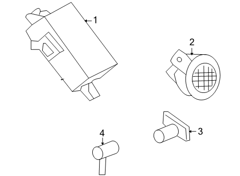 2007 Lincoln MKX Parking Aid Diagram