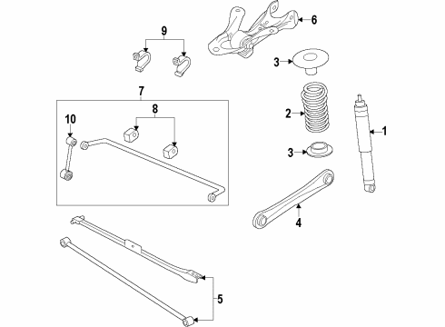 2012 Ford Mustang Rear Suspension Components Diagram
