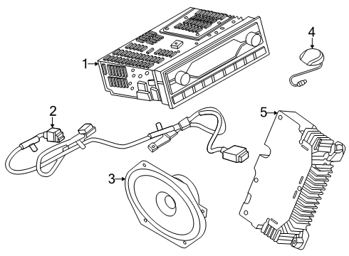 2025 Ford E-350 Super Duty Sound System Diagram