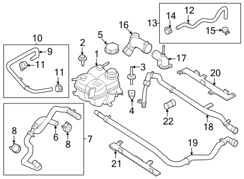 2025 Ford Mustang Hoses, Lines & Pipes Diagram 2 - Thumbnail