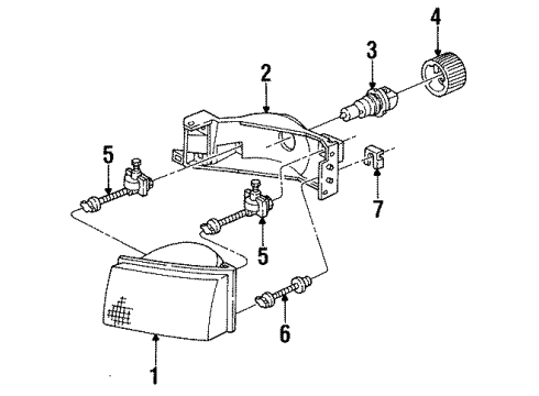 1995 Mercury Villager Headlamps Diagram