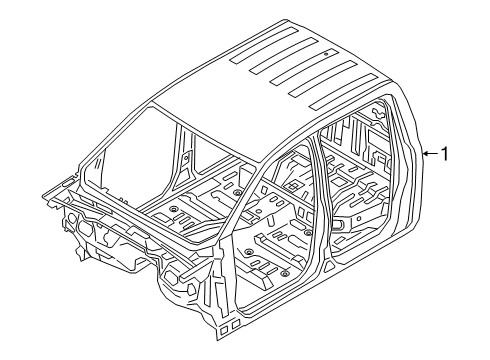 2021 Ford Ranger Cab Assembly Diagram 2 - Thumbnail
