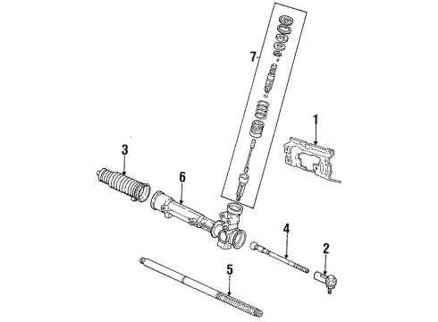 1985 Ford Escort Steering Gear & Linkage Diagram 4 - Thumbnail