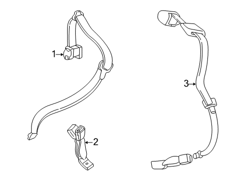 2005 Ford Freestyle Rear Seat Belts Diagram