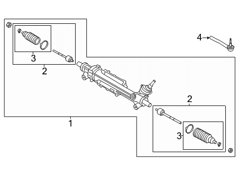 2022 Ford Ranger Steering Gear & Linkage Diagram 2 - Thumbnail