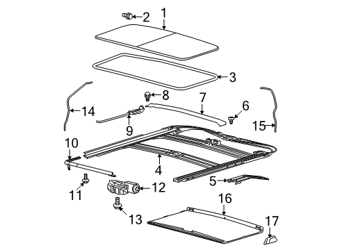 2010 Ford F-150 Sunroof Diagram
