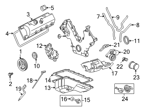 2003 Mercury Marauder Engine Parts Diagram