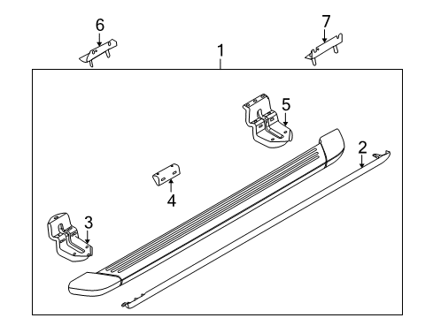 2010 Ford Explorer Running Board Diagram 3 - Thumbnail