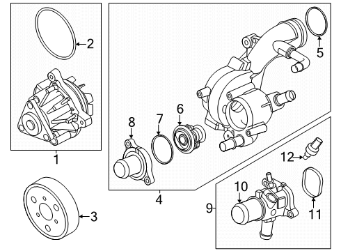 2025 Ford Maverick Water Pump Diagram 2 - Thumbnail