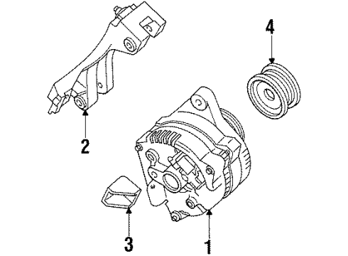 1998 Mercury Mystique Alternator Diagram 2 - Thumbnail