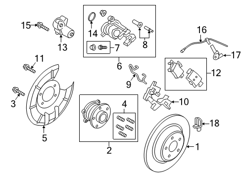 2018 Ford Escape Rear Brakes Diagram 2 - Thumbnail
