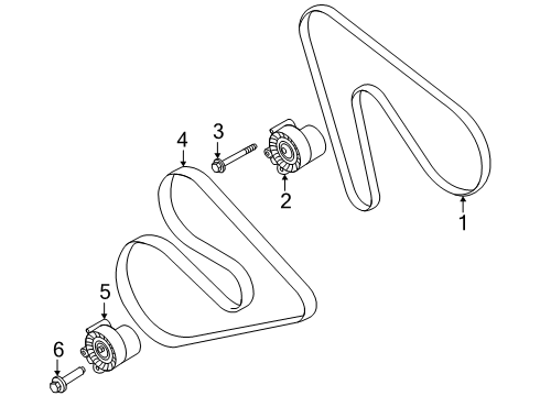 2025 Ford Transit-350 Belts & Pulleys - Belts Diagram 3 - Thumbnail