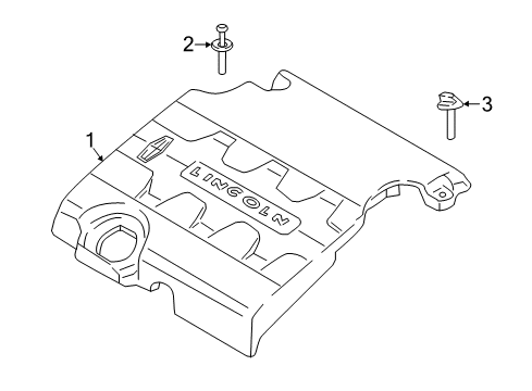 2018 Lincoln Continental Engine Appearance Cover Diagram 2 - Thumbnail