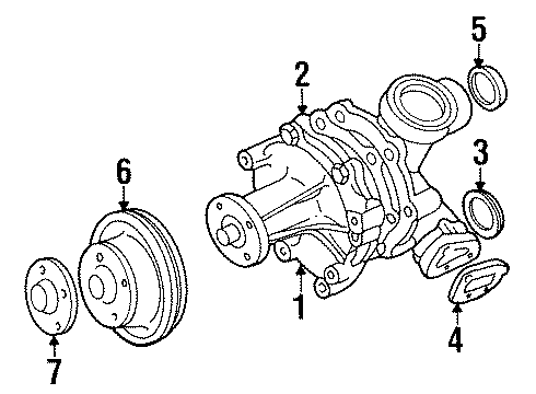 1993 Ford Taurus Water Pump Diagram 2 - Thumbnail