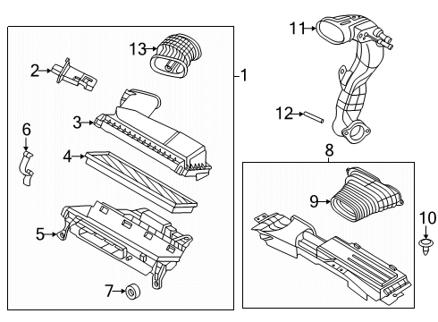 2024 Lincoln Corsair Air Intake Diagram 2 - Thumbnail