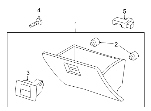 2008 Ford Explorer Sport Trac Glove Box Diagram