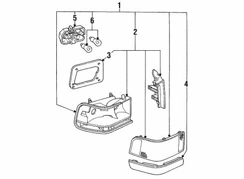1992 Ford Escort Bulbs Diagram 8 - Thumbnail