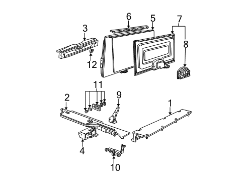2000 Mercury Sable Storage Compartment Diagram