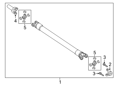 2015 Lincoln Navigator Drive Shaft - Rear Diagram