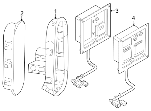 2024 Ford F-150 Lightning Electrical Components - Pick Up Box Diagram