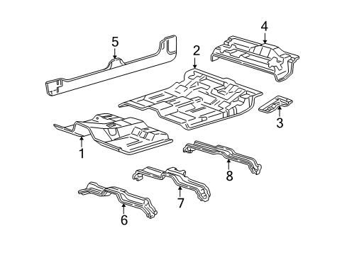 2001 Ford F-150 Floor Diagram 2 - Thumbnail