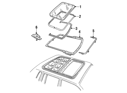 1994 Lincoln Town Car Moonroof Diagram