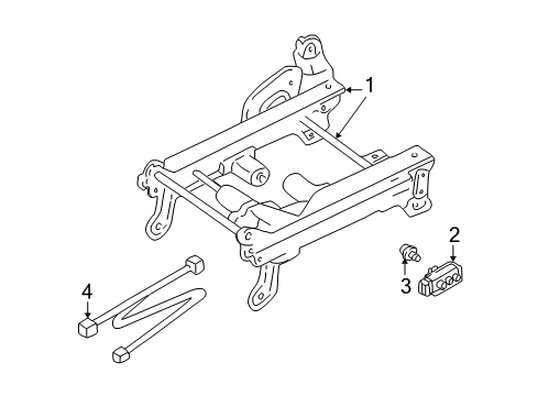 2002 Ford Escape Tracks & Components Diagram 2 - Thumbnail
