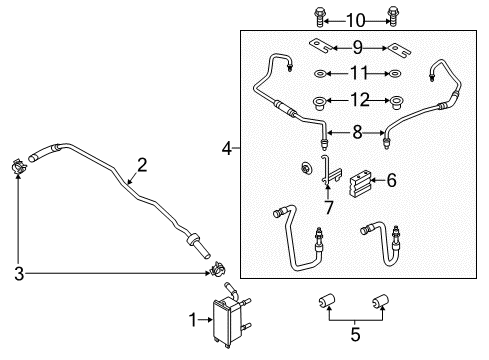 2013 Lincoln MKZ Trans Oil Cooler - Belts Diagram 3 - Thumbnail